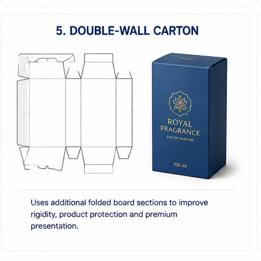 Double-wall mono carton structure